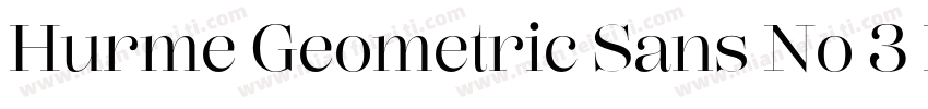 Hurme Geometric Sans No 3 Light字体转换